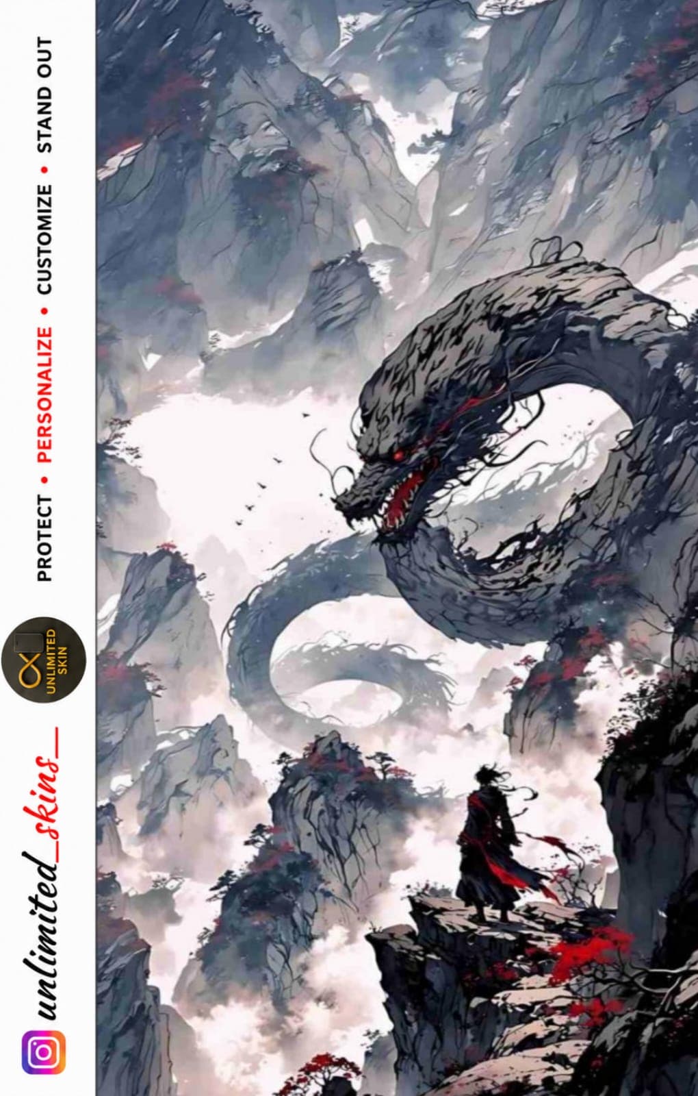 Dragon Mobile Skin (Text Mobile Skin)