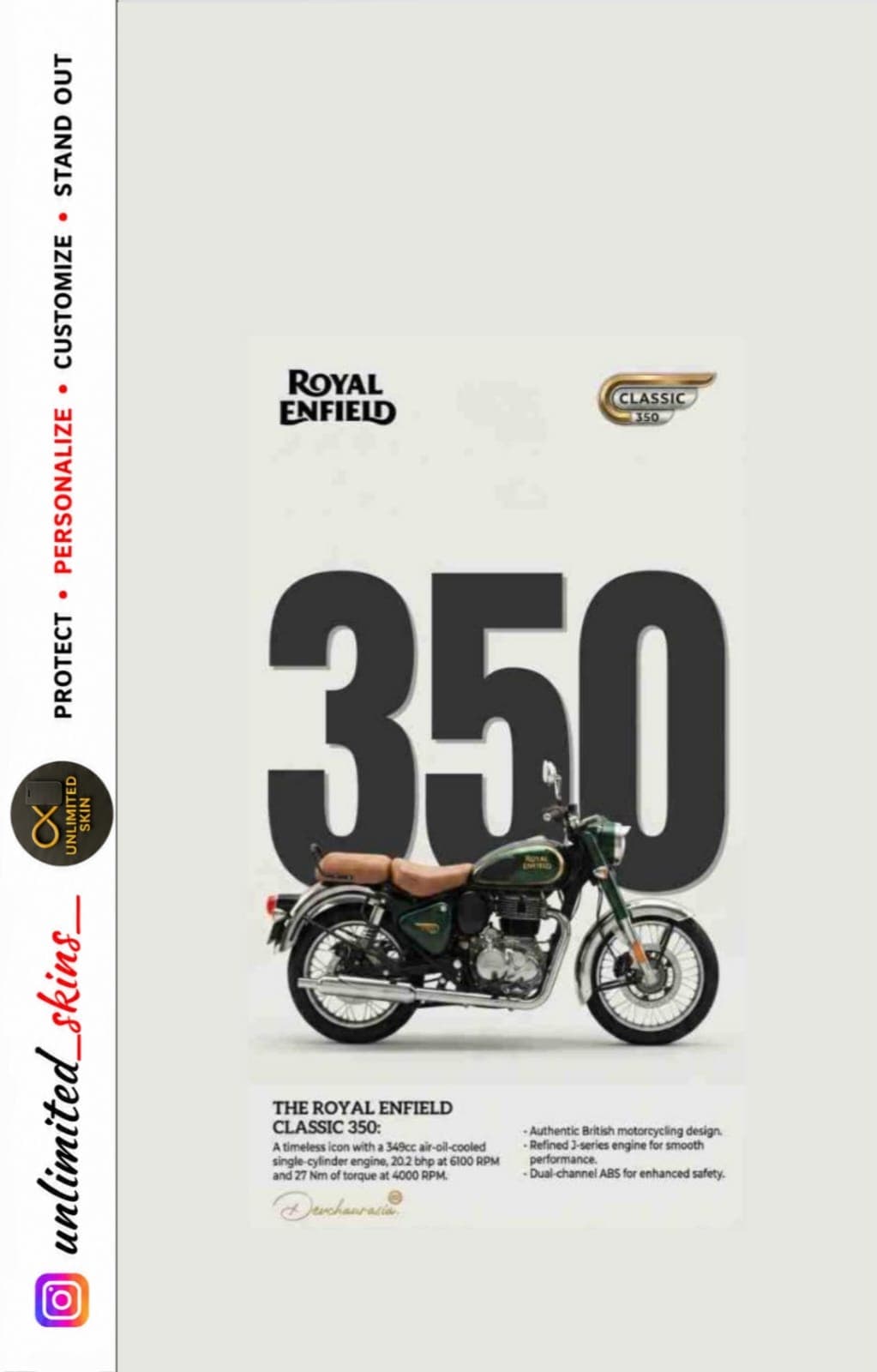 CLASSIC 350 (Text Mobile Skin)